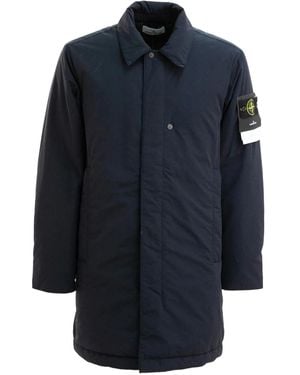 Stone Island Abrigo de sarga - Azul