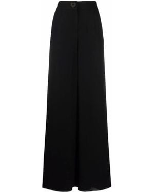 Moschino High-waisted Flared Pants - Black