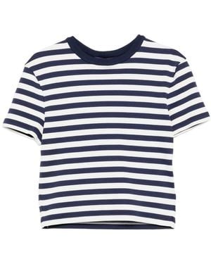 Ralph Lauren Striped Short-Sleeve Top - Blue