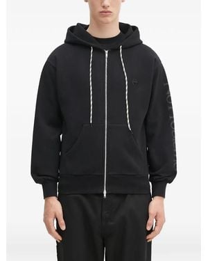 Aries Sudadera Con Capucha Y Cremallera - Negro