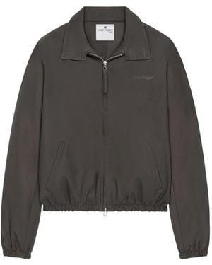 Courreges Veste À Fermeture Zippée - Gris