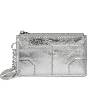 Zadig & Voltaire Sunny metallic card holder - Grau