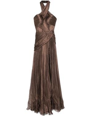 IRIS SERBAN Floris Maxi Dress - Brown