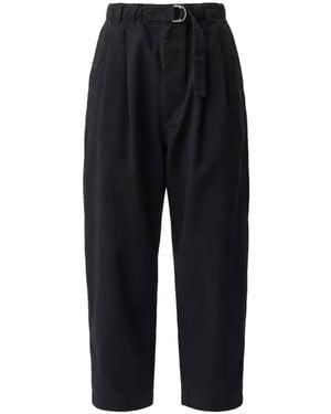 ADNYM Matsu Belted Tapered Trousers - Black
