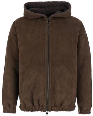 VALENTINI 1972 Reversible Hooded Jacket - Brown