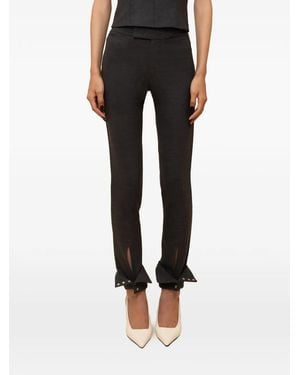 Contessa Mills Pantalon Cora À Chevilles Boutonnées - Noir