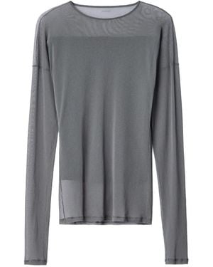Lemaire Long-Sleeve Ballerina-Style Top - Gray