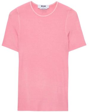 MSGM T-Shirt À Manches Courtes - Pink