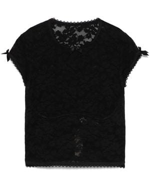 Agent Provocateur Frankie Pyjama-Oberteil - Schwarz