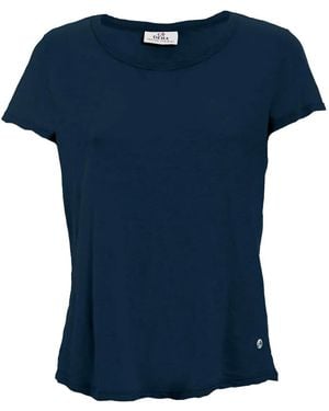 Deha Round-Neck Short-Sleeve T-Shirt - Blue