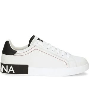 Dolce & Gabbana Sneakers Met Logo -toepassing - Wit