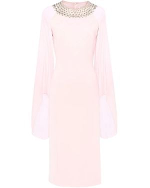 Jenny Packham Sunbeams Midi Dress - Pink