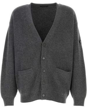 Balenciaga Wool Cardigan - Grey