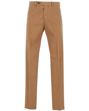 Al Duca d'Aosta Straight-Leg Tailored Trousers - Natural