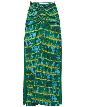 Altuzarra Graphic-Print Skirt - Green