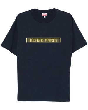 KENZO Digital-print T-shirt - Azul