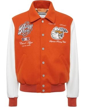 Philipp Plein Veste Bomber Coster University Pp Ducks - Orange