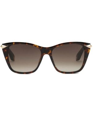 Roberto Cavalli Square-Frame Sunglasses - Brown