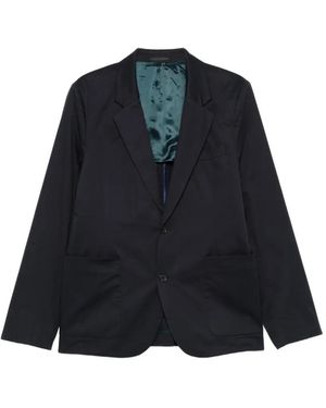 Paul Smith Buttoned Blazer - Blue