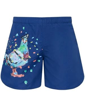 JW Anderson Pigeon Badeshorts - Blau