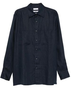 Cellar Door Camicia Paul Con Taschino - Blu