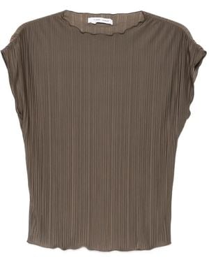 Samsøe & Samsøe Sauma Pleated Top - Brown