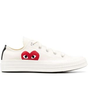 COMME DES GARÇONS PLAY X Converse Red Heart Chuck Taylor '70 Low Trainers - White