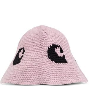 Carhartt Crochet-Knit Bucket Hat - Pink