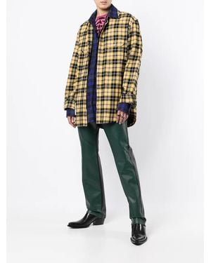 COOL T.M Plaid-Check Print Shirt - Yellow