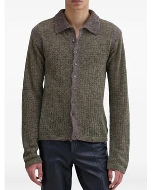 Eckhaus Latta Cárdigan Con Botones - Gris