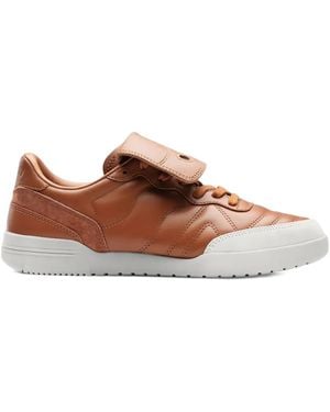 Saucony 586I S Leather Trainers - Brown