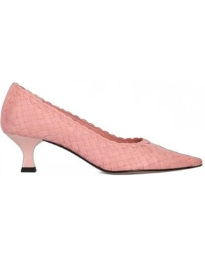 LA ROSE Gewebte Carol Pumps - Pink