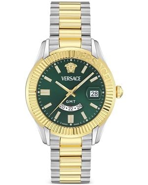 Versace Apodis 42Mm Watch - Metallic