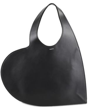 Coperni Heart-shaped Leather Clutch Bag - ブラック