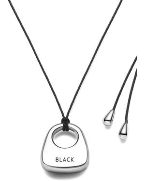 Maria Black Medium Tote Necklace - Metallic