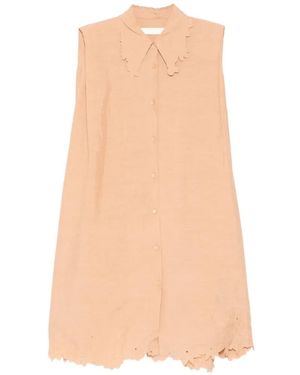 JNBY Robe-Chemise À Ourlet Festonné - White