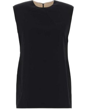 Carven Sleeveless Wool Tank Top - Black