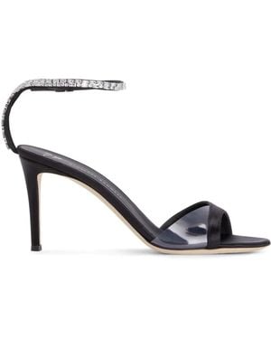 Giuseppe Zanotti Sandali Leeah Crystal - Nero