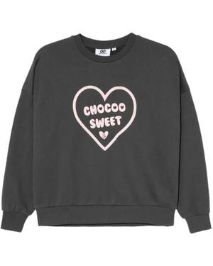 Chocoolate Logo-Embroidered Sweatshirt - Black
