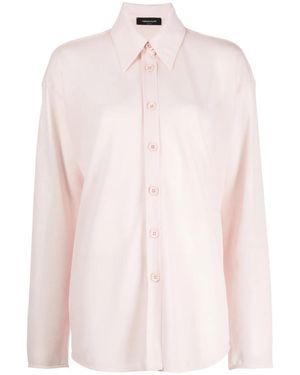 Fabiana Filippi Camicia Semi Trasparente - Rosa