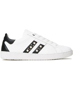 Twinset Stud-Detail Low-Top Sneakers - White