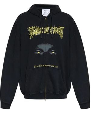 Vetements グラフィック ジップパーカー - ブルー