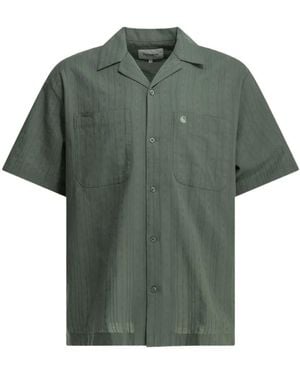 Carhartt Embroidered-Logo Short-Sleeve Shirt - Green