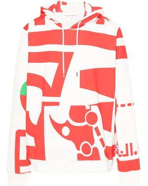 Walter Van Beirendonck Dawleetoo Cotton Hoodie - Red