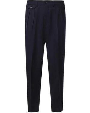 BE ABLE Pleated-Detail Tailored Pants - Blue