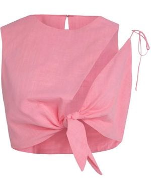 Mother Haut À Détail Noué - Rose