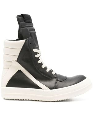 Rick Owens Geobasket High-Top Sneakers - White