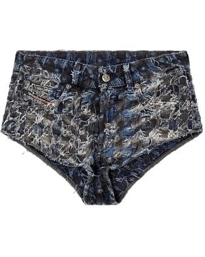 DIESEL De-Jizz-Fsh2 Denim Shorts - Gray