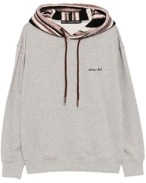 ANDERSSON BELL Hoodie Mit Logo-Stickerei - Grau