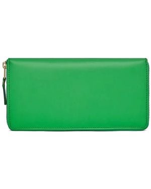 Comme des Garçons Zip-Around Leather Wallet - Green